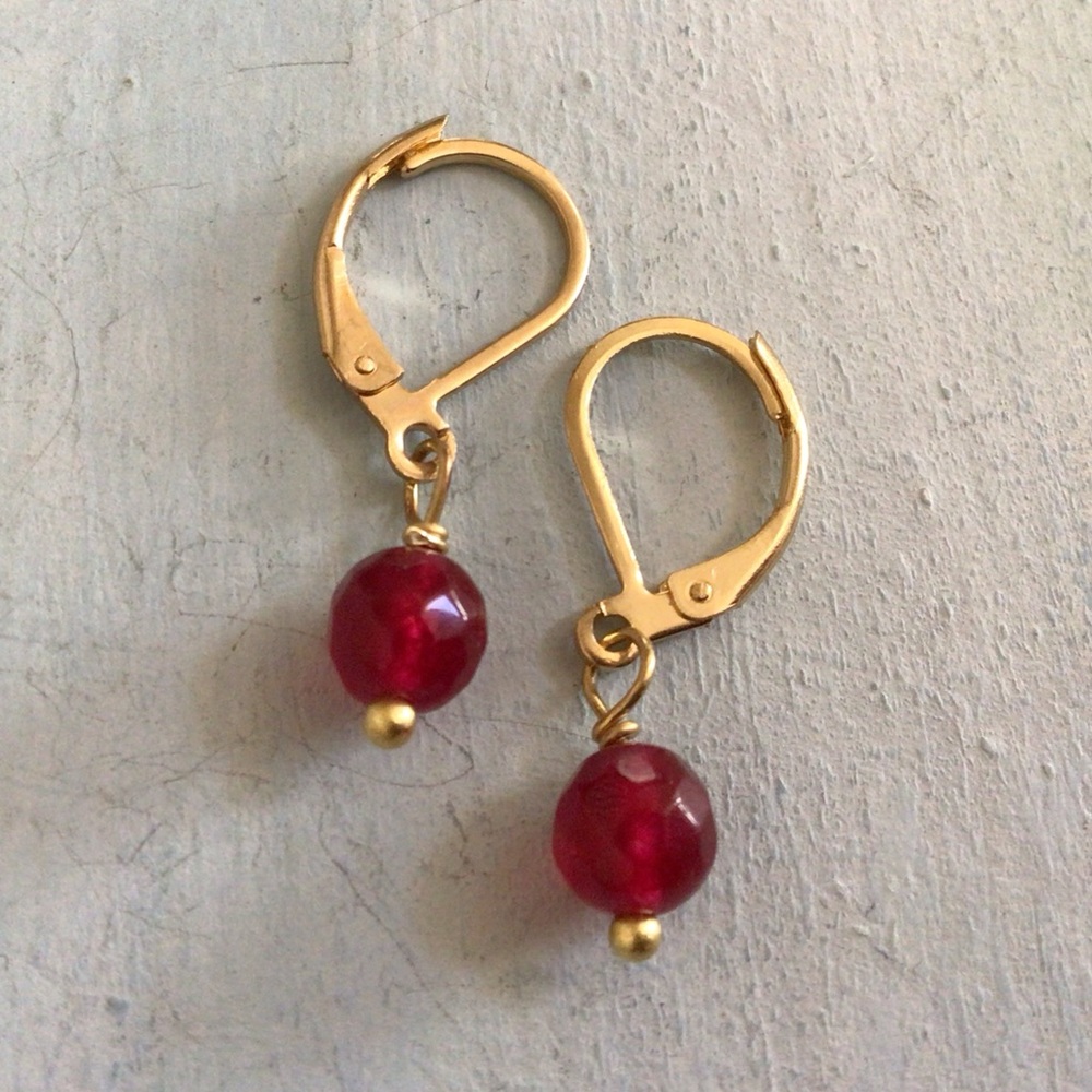 New Ruby Sundance Charm Earrings - Picture 9 of 11